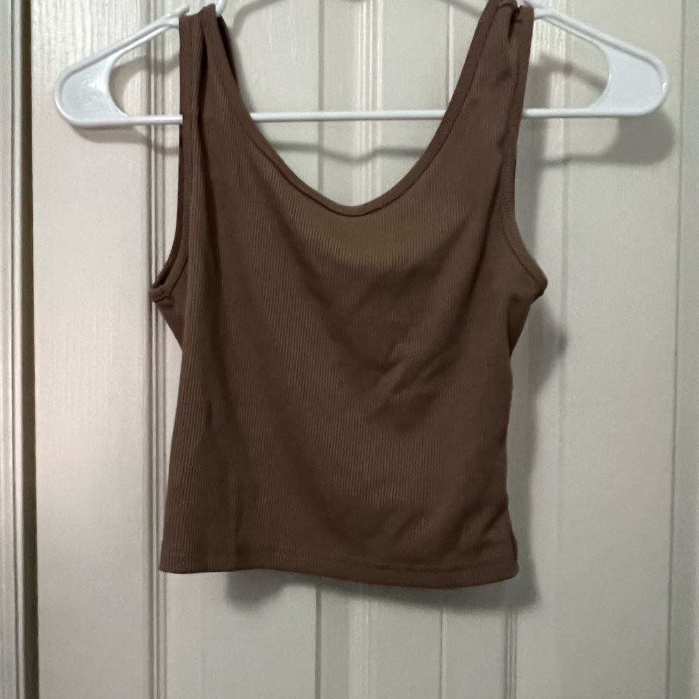 Brown tank top